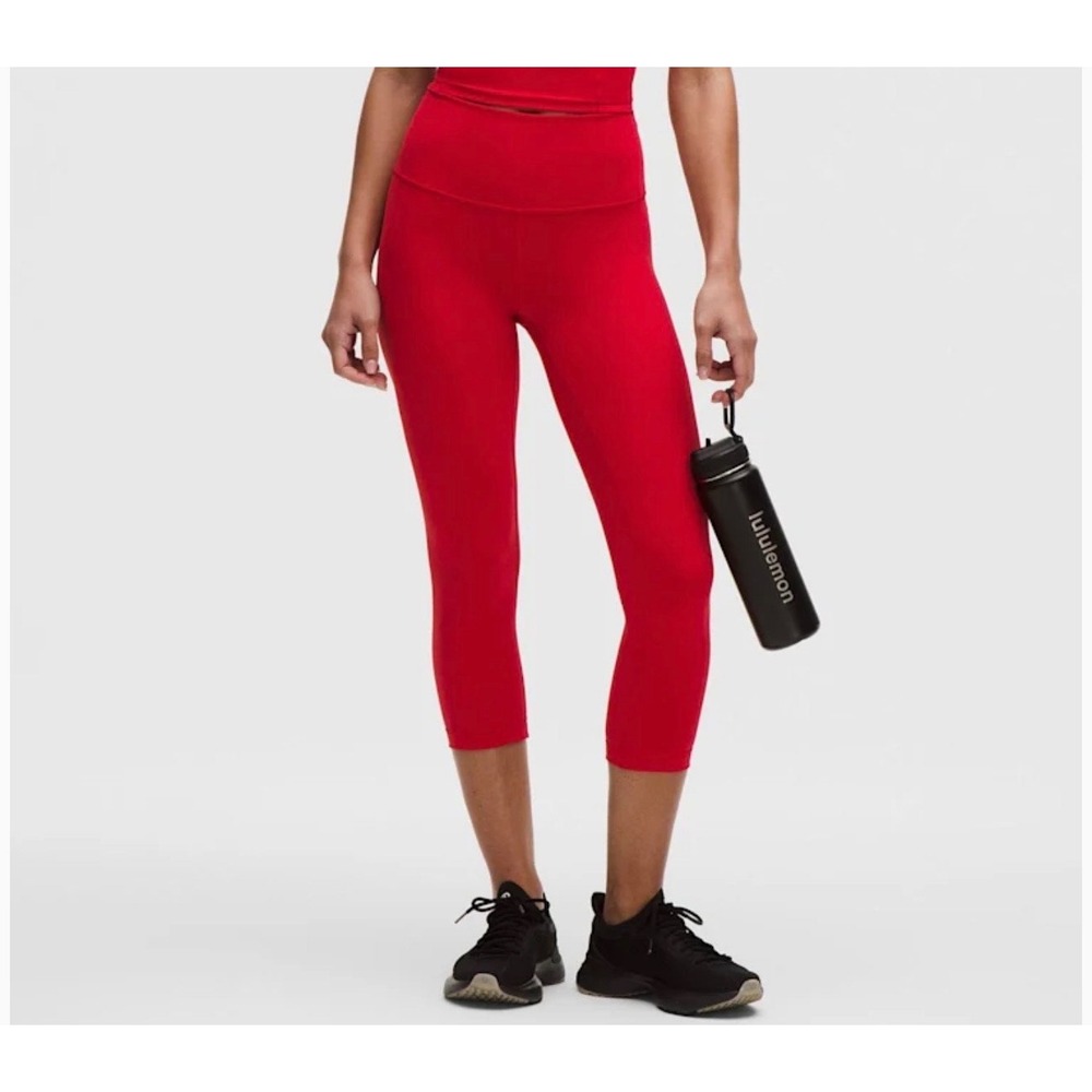 Lululemon Align High Rise Crop 21 Inch Leggings Red Plus Size 16